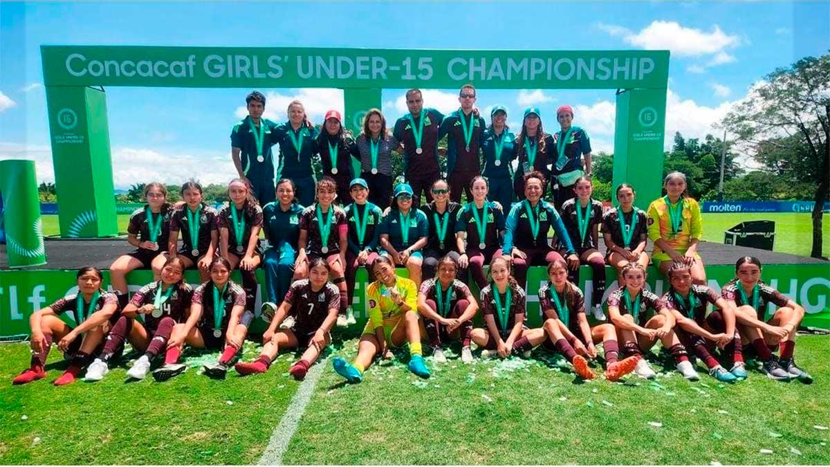 La Selección Nacional de México Femenil Sub-15 se queda con el Subcampeonato en el Campeonato Concacaf en Costa Rica